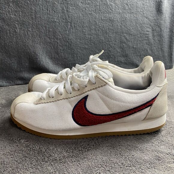Nike Classic Cortez Premium White Red Crush Chenille Swoosh Women's 8 Circa 2018 - Picture 8 of 8